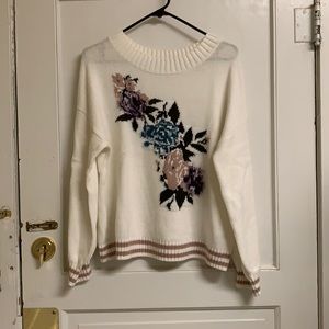 Floral sweater